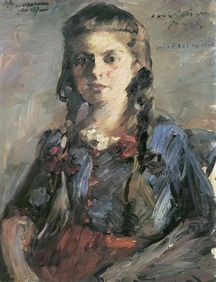 Lovis Corinth Wilhelmine mit Zopfen oil painting picture
